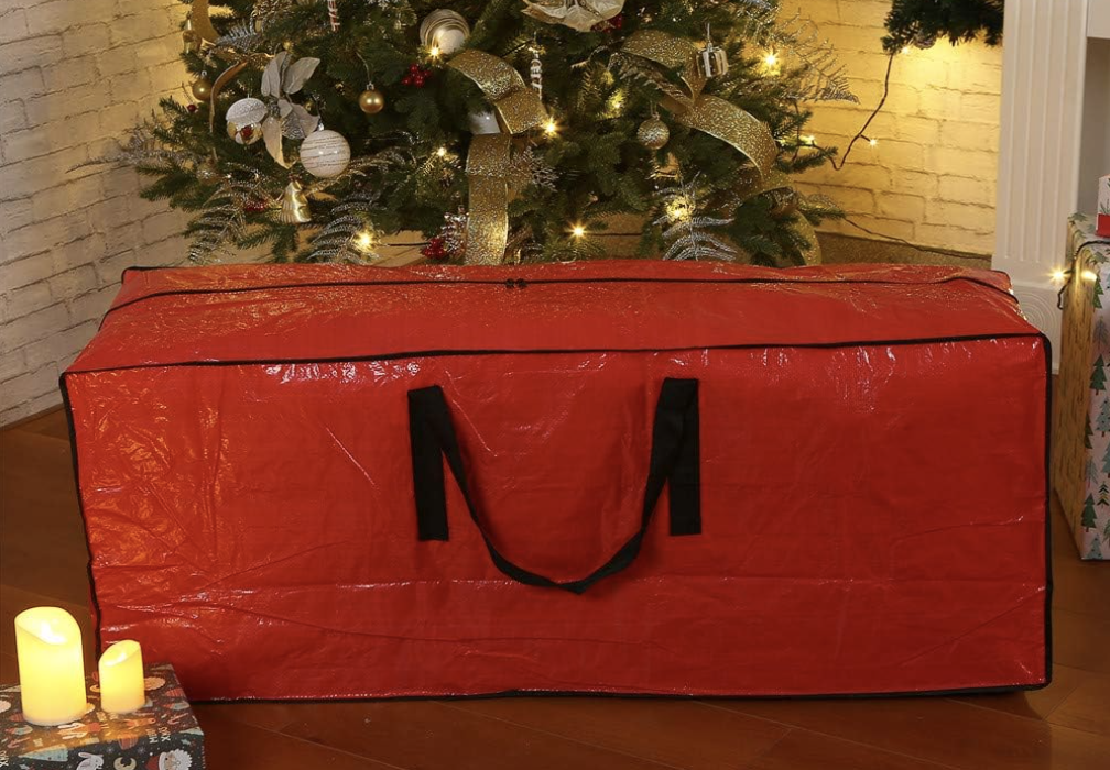 christmas tree storage bag, christmas storage ideas